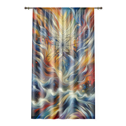 Weaving Renewal Web Window Curtain