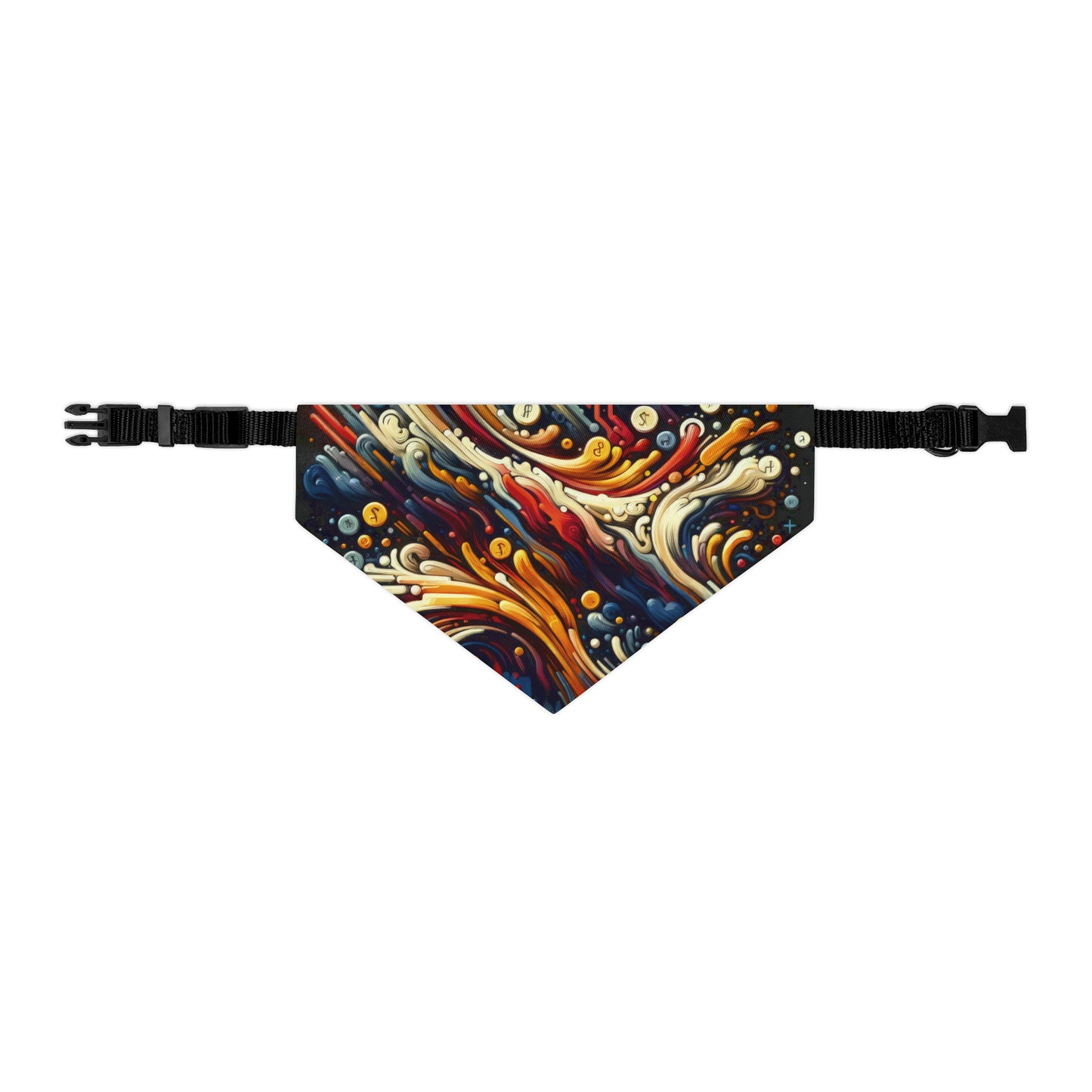 Abstract Financial Flux Pet Bandana Collar