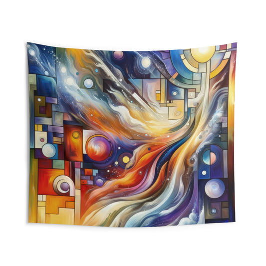 Cosmic Tachism Alchemy Indoor Wall Tapestries