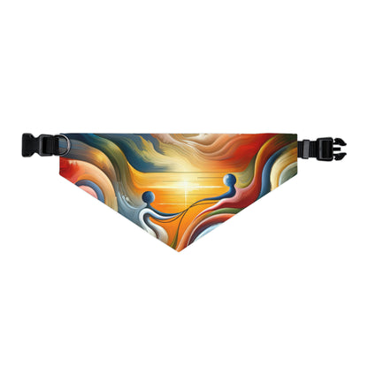 Empathetic Lifeline Abstract Pet Bandana Collar