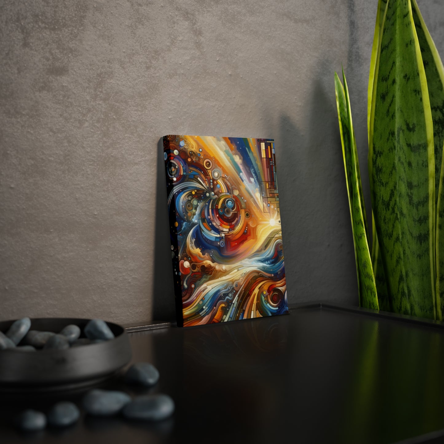 Ritualistic Growth Symphony Canvas Photo Tile