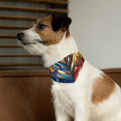 Anchored Tenets Abstraction Pet Bandana Collar