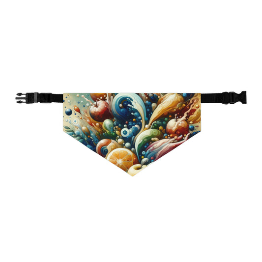 Nourishing Tachism Symphony Pet Bandana Collar