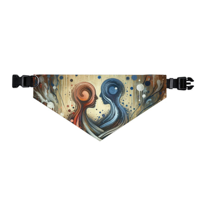 Empathic Connection Tachism Pet Bandana Collar