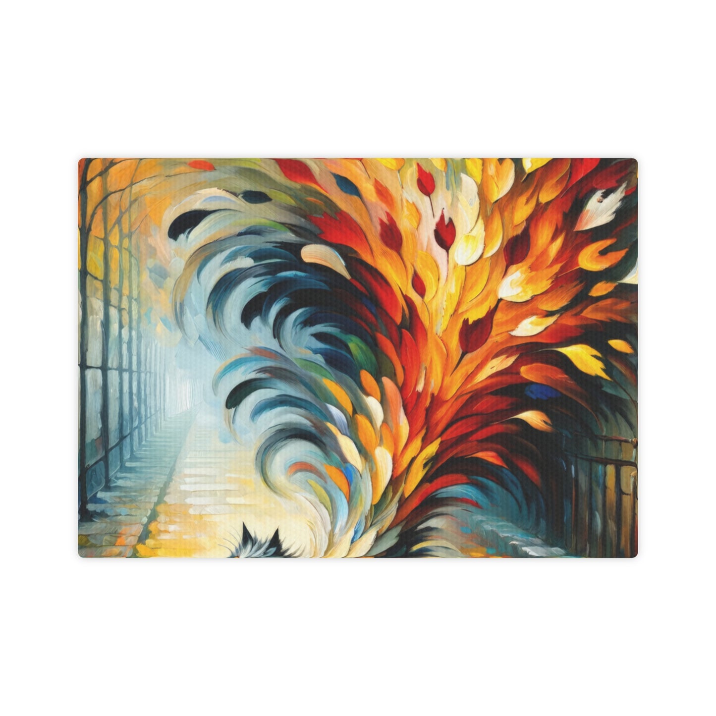 Autumn Whirlwind Escape Canvas Photo Tile