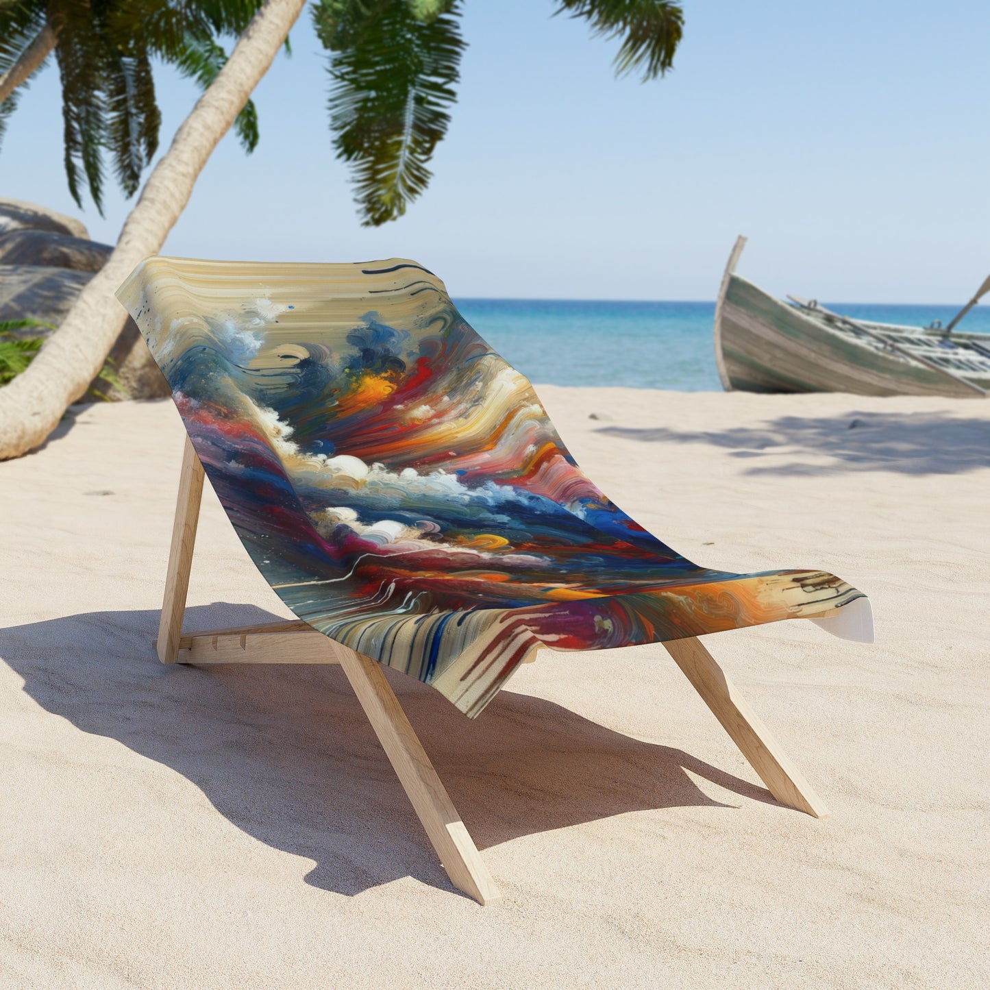 Grandiose Transformation Tachism Beach Towel