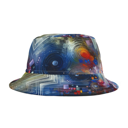 Abstract Technicolor Synthesis Bucket Hat (AOP)