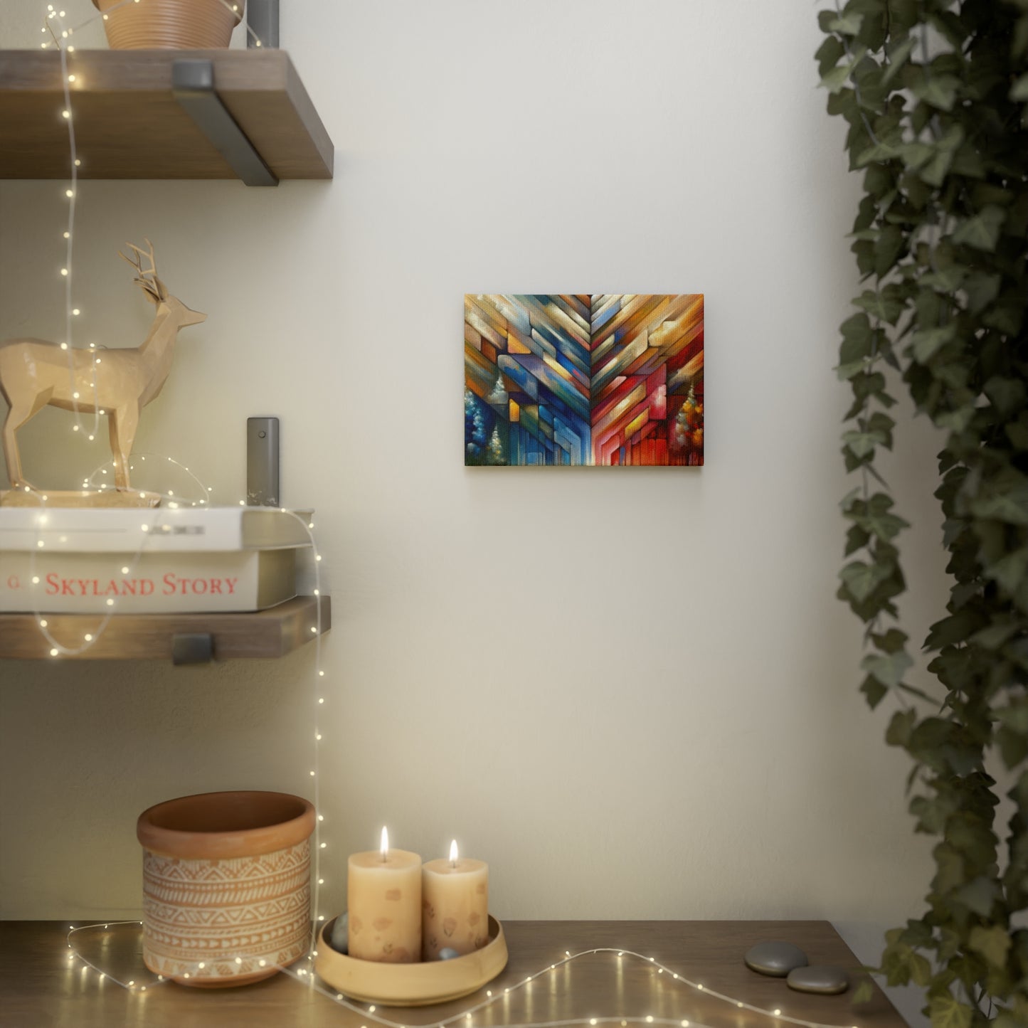 Anchored Tenets Abstraction Canvas Photo Tile