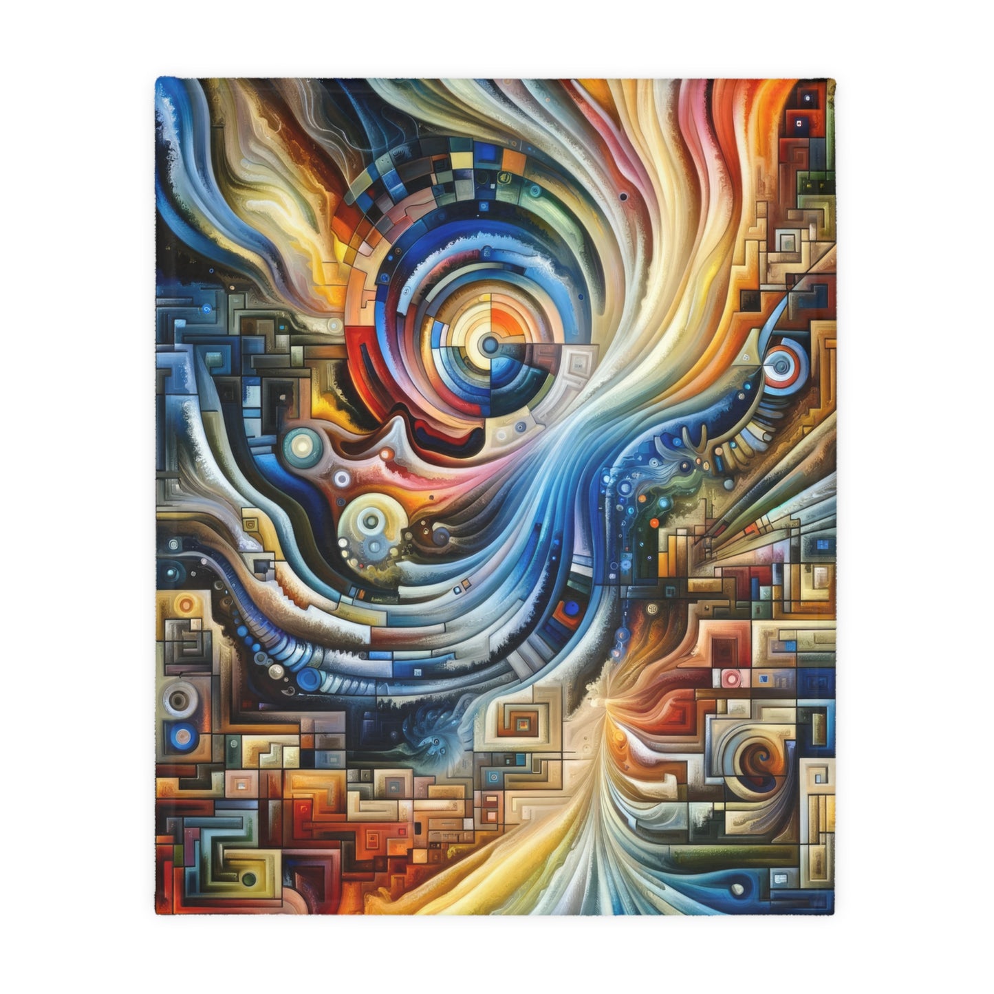 Awakening Spiral Empowerment Velveteen Microfiber Blanket (Two-sided print)