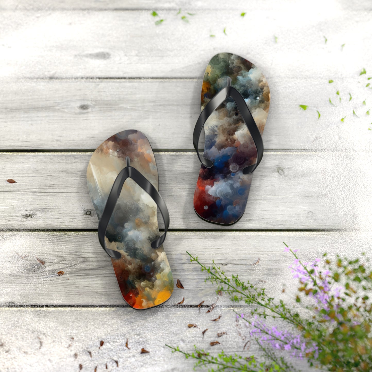 Unspoken Symphony Ethereal Flip Flops
