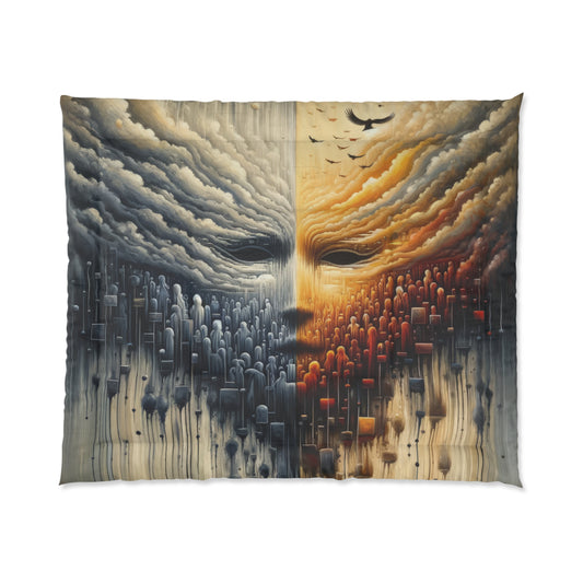 Subdued Revolutionary Currents Comforter