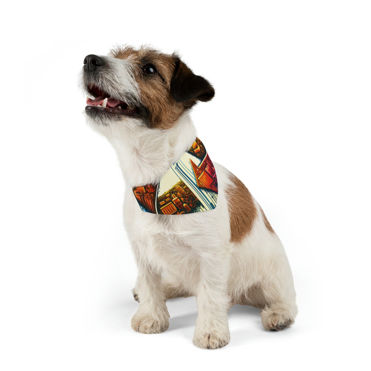 Upcycling Lifecycle Artistry Pet Bandana Collar