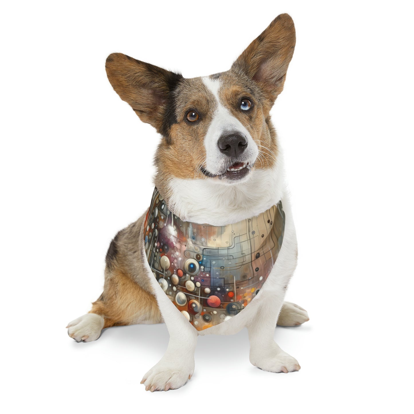Abstract Mechanical Harmony Pet Bandana Collar