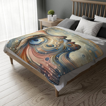 Keen Nimble Embrace Velveteen Microfiber Blanket (Two-sided print)
