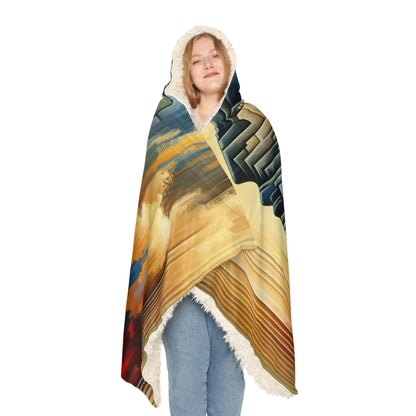 Abstract Geometric Boundaries Snuggle Blanket