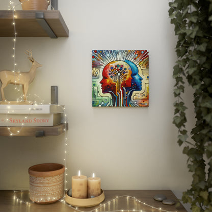 Empathetic Connection Abstract Canvas Photo Tile