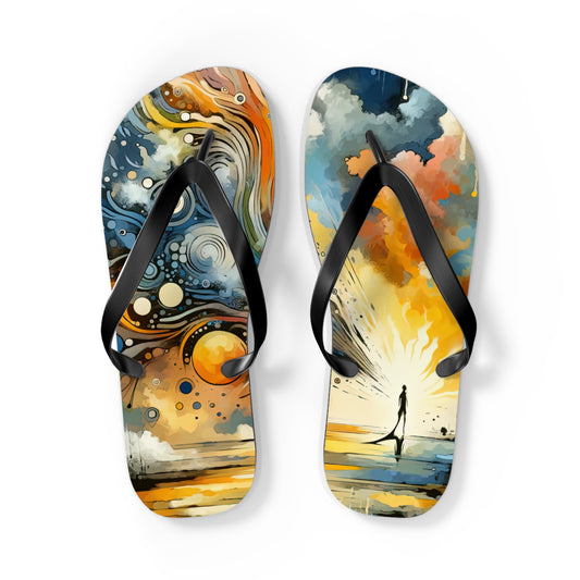 Intentional Awakening Reflection Flip Flops