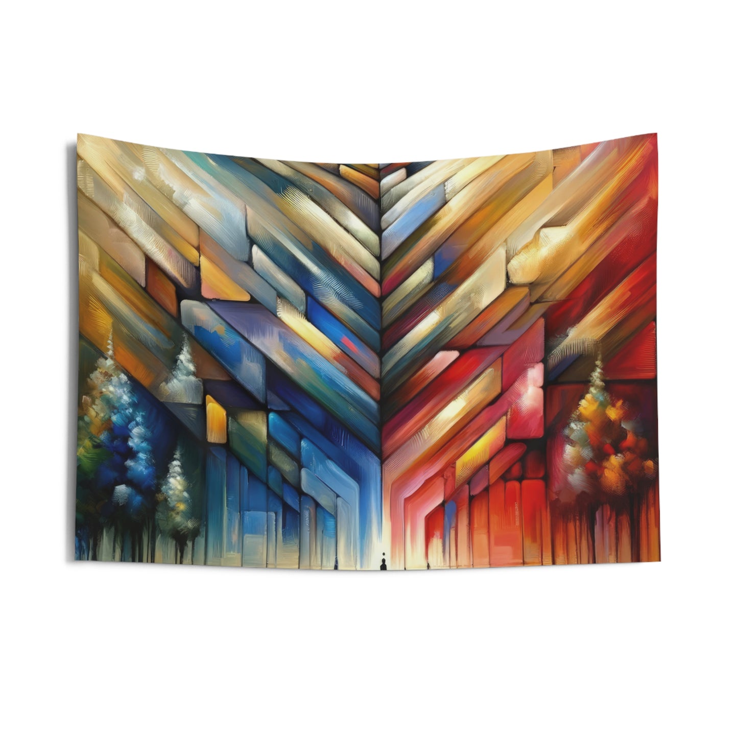 Anchored Tenets Abstraction Indoor Wall Tapestries