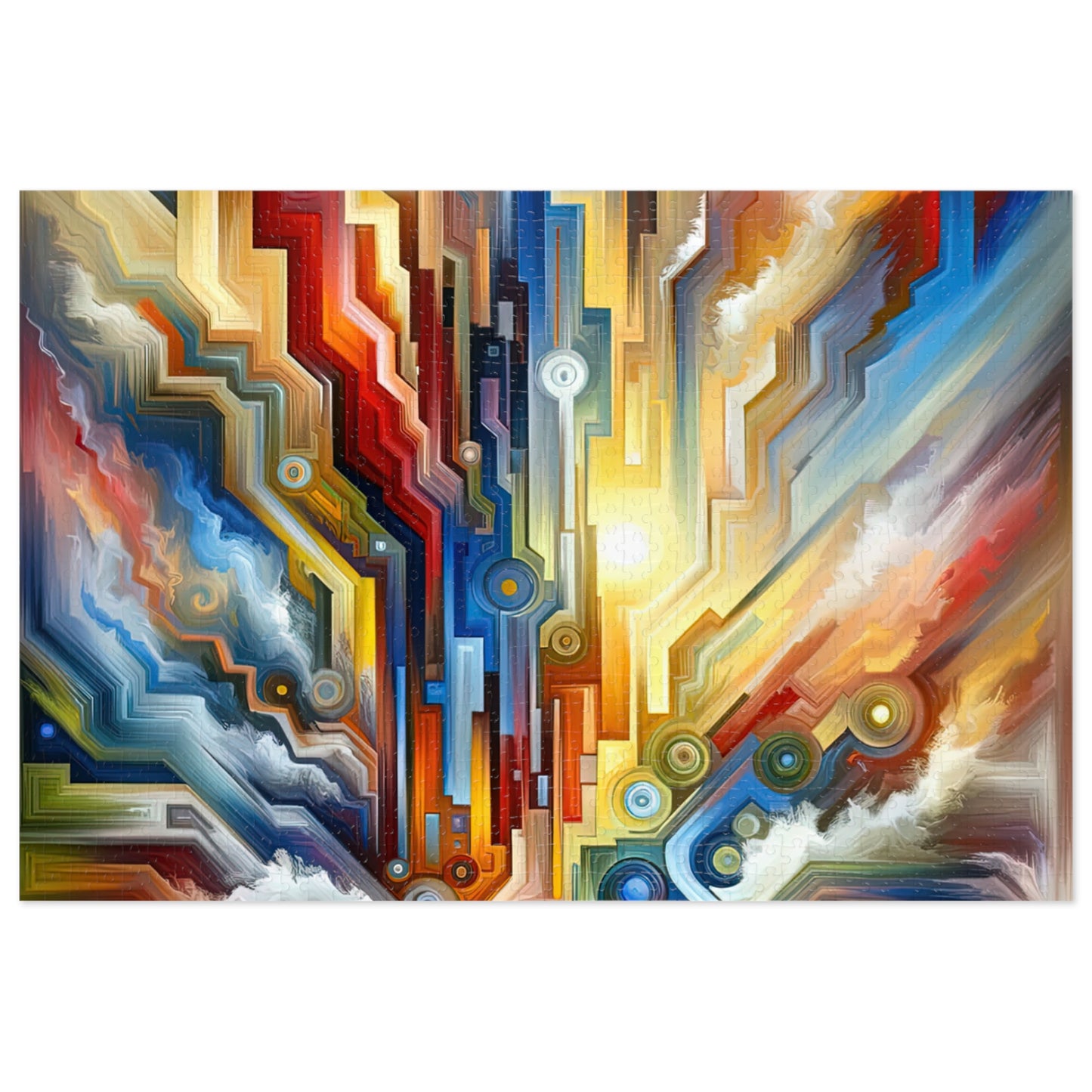 Unity Abstract Vibrancy Jigsaw Puzzle (30, 110, 252, 500,1000-Piece)
