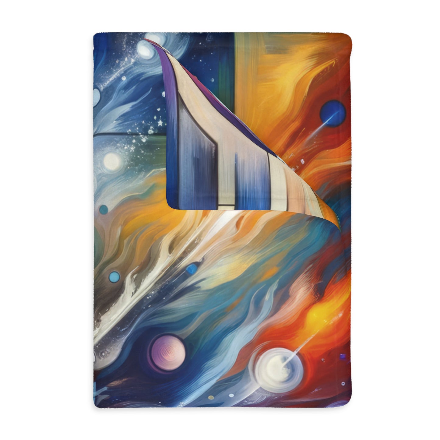 Cosmic Tachism Alchemy Velveteen Microfiber Blanket (Two-sided print)