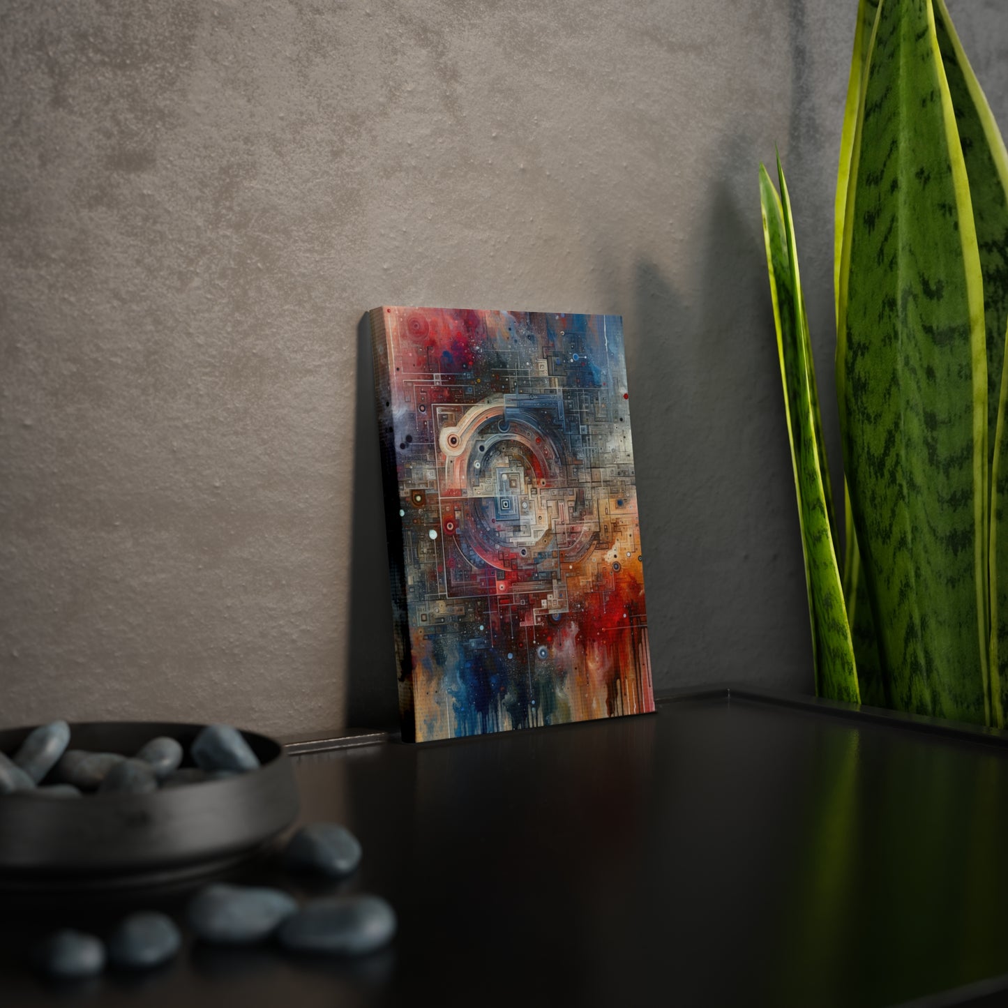 Awareness Algorithm Tachism Canvas Photo Tile