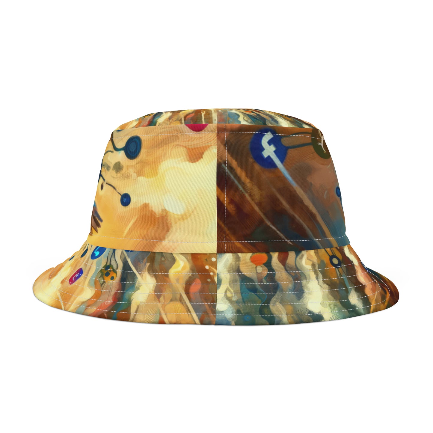 Reflective Digital Meditation Bucket Hat (AOP)