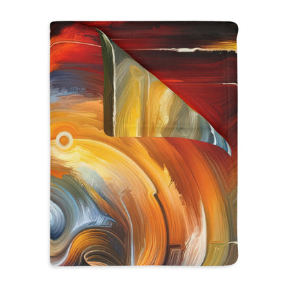 Vulnerability Emotional Exchange Velveteen Microfiber Blanket (Two-sided print)