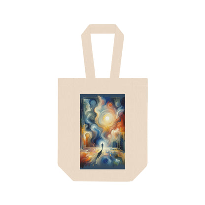 Spiritual Tranquil Sanctuary Double Wine Tote Bag