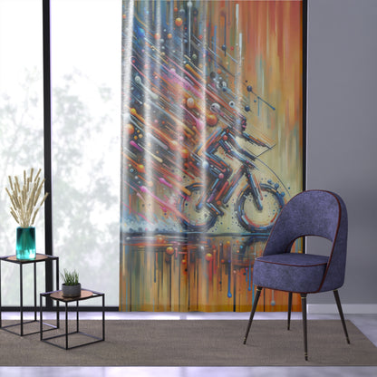 Vibrant Dynamic Sovereignty Window Curtain