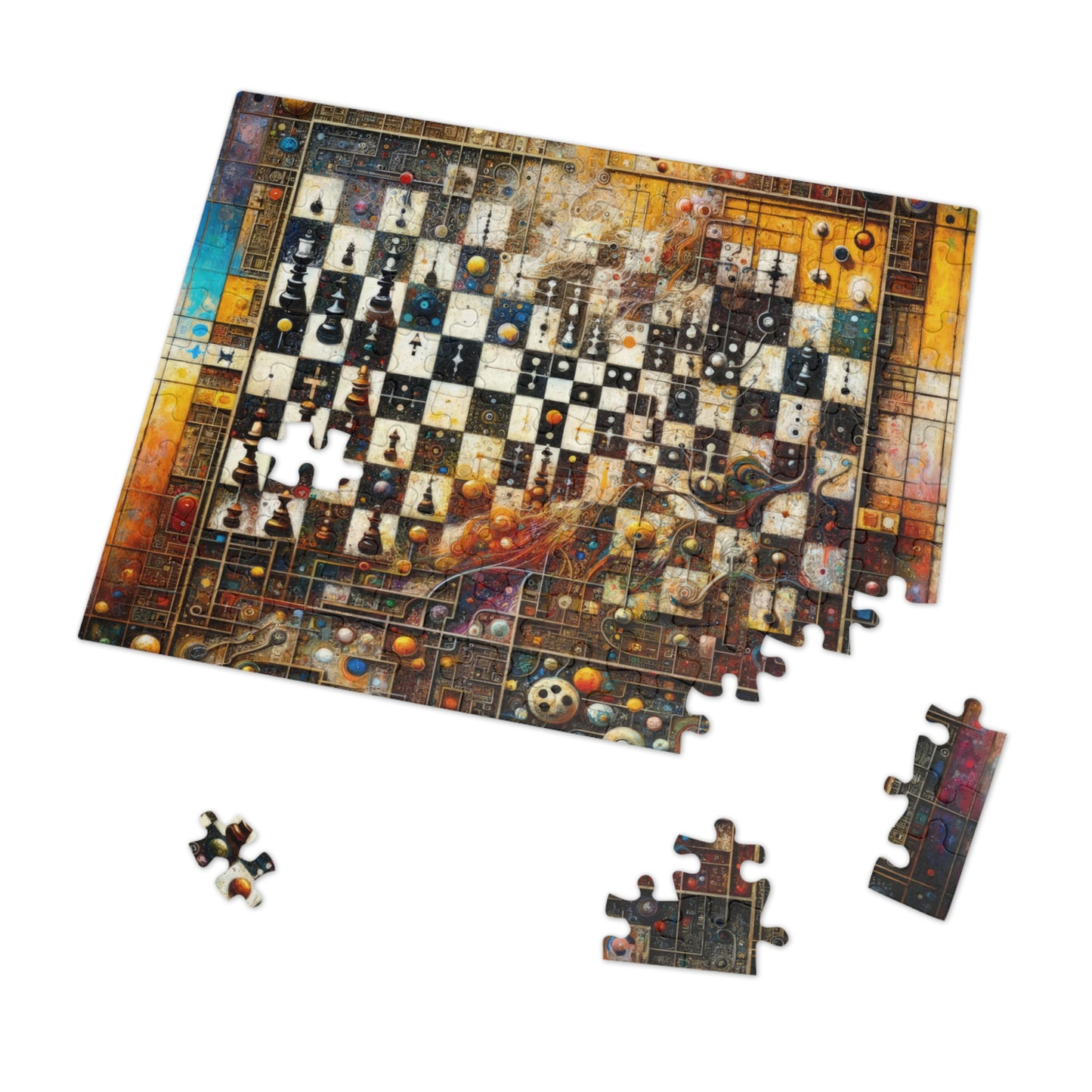 Cosmic Chess Integration Jigsaw Puzzle (30, 110, 252, 500,1000-Piece)