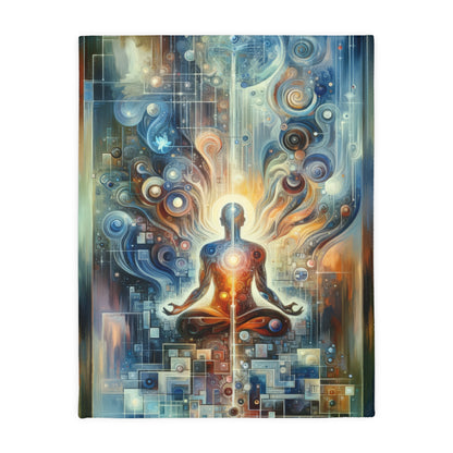 Technological Spiritual Synthesis Velveteen Microfiber Blanket (Two-sided print)