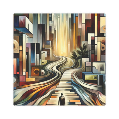 Relatable Journey Abstraction Canvas Photo Tile