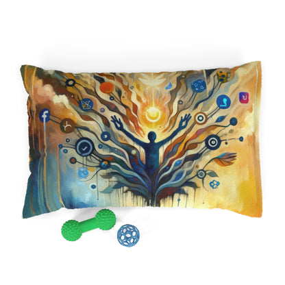 Reflective Digital Meditation Pet Bed