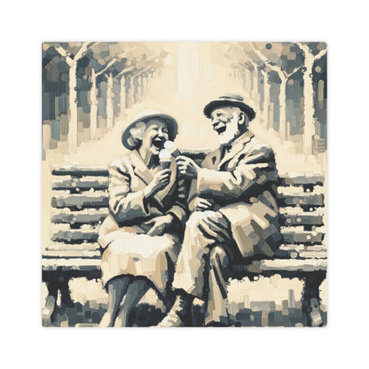Joyful Companionship Serenity Canvas Photo Tile