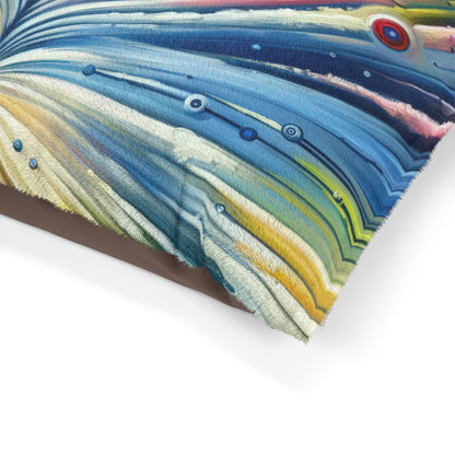 Sustainable Ripple Abstract Pet Bed