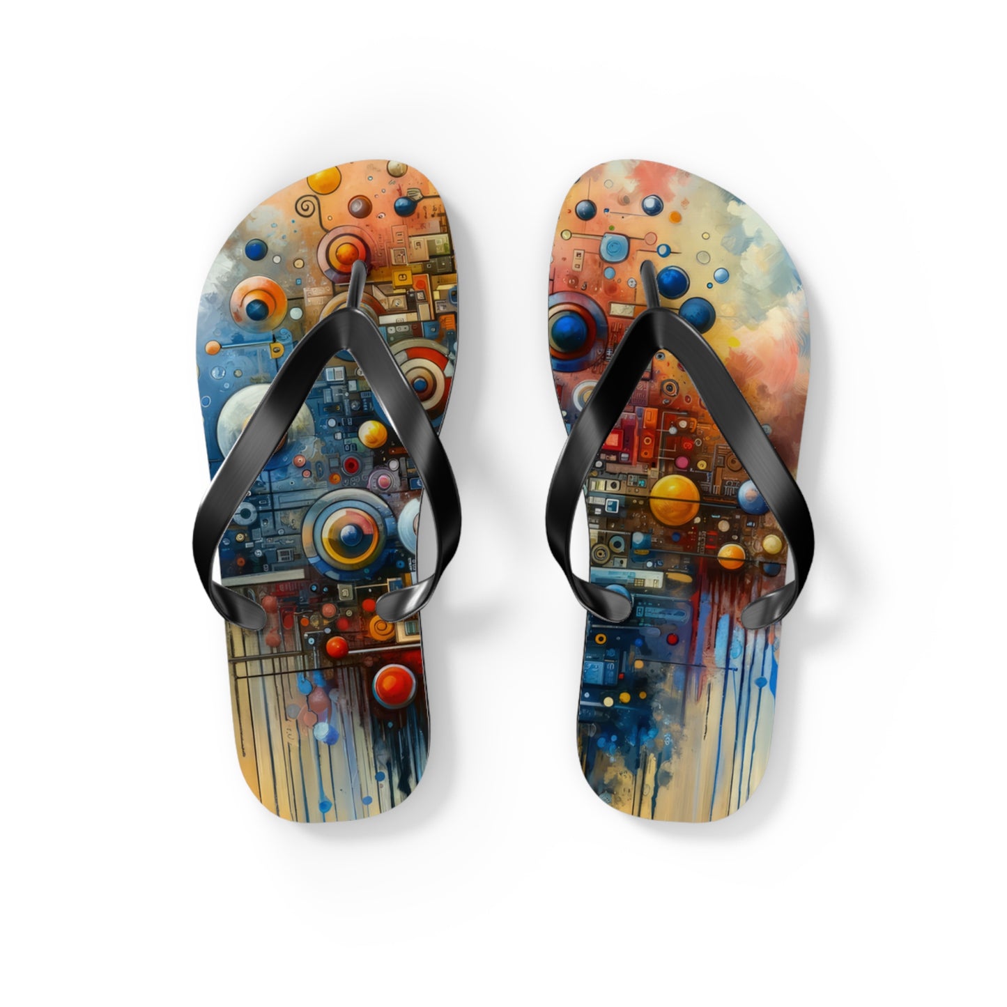 Connected Virtuality Canvas Flip Flops