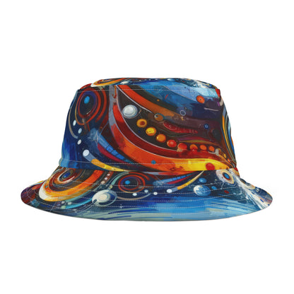 Harmonic Abstract Synergy Bucket Hat (AOP)