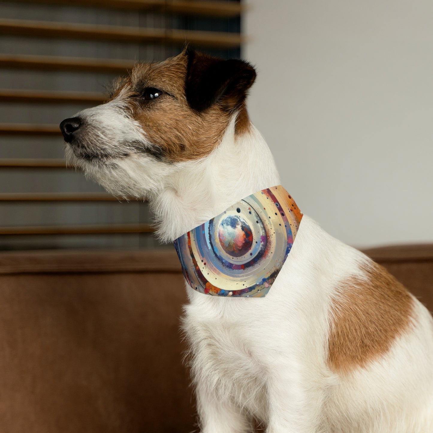Conscious Rings Tachism Pet Bandana Collar