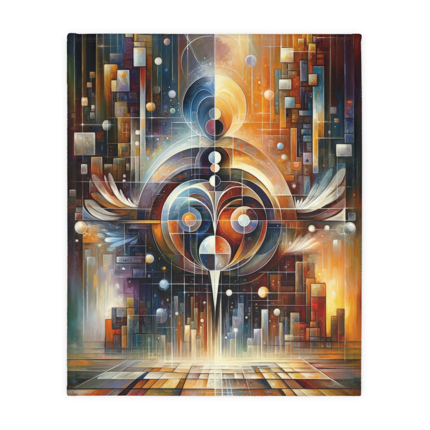 Tech Spirit Balance Velveteen Microfiber Blanket (Two-sided print)