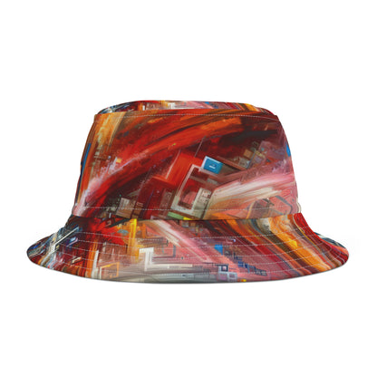 Digital Chaos Symphony Bucket Hat (AOP)