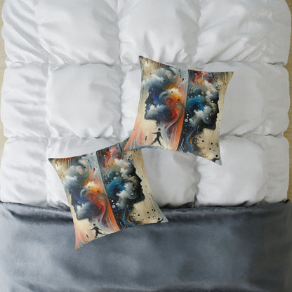 Connected Isolation Paradox Spun Polyester Pillow