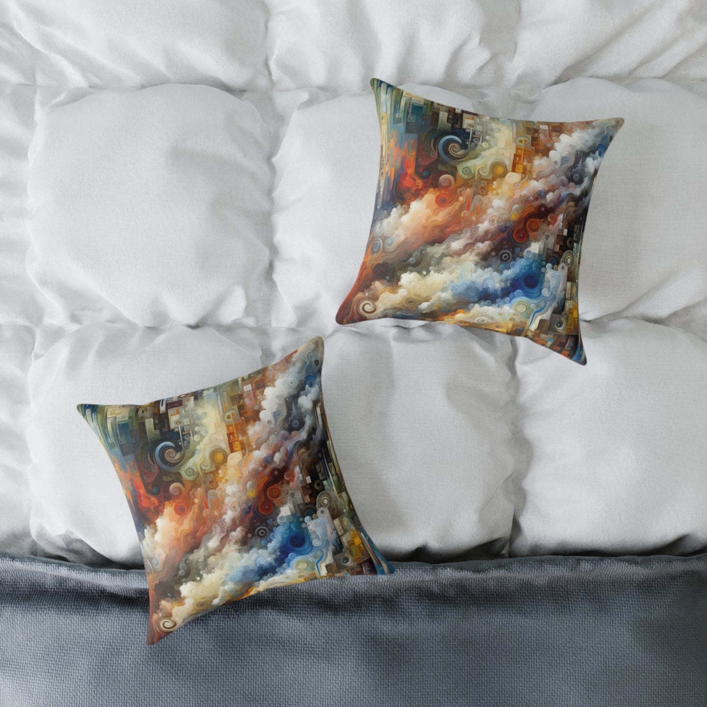 Tachist Unity Diversity Spun Polyester Pillow