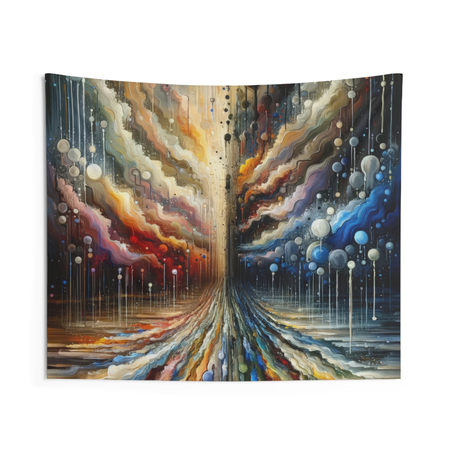 Linguistic Resonance Cascade Indoor Wall Tapestries