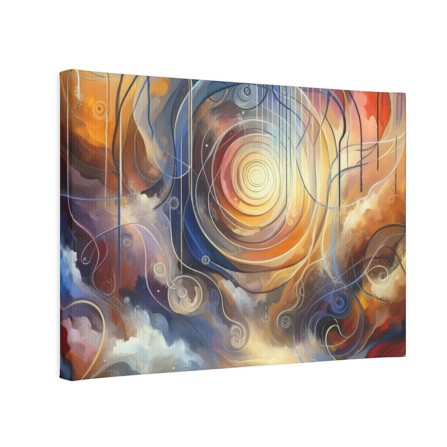 Presence Anchored Tachism Canvas Photo Tile