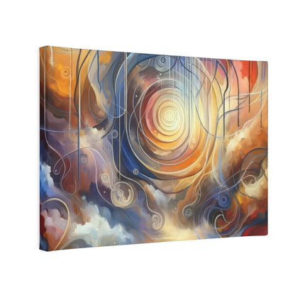 Presence Anchored Tachism Canvas Photo Tile