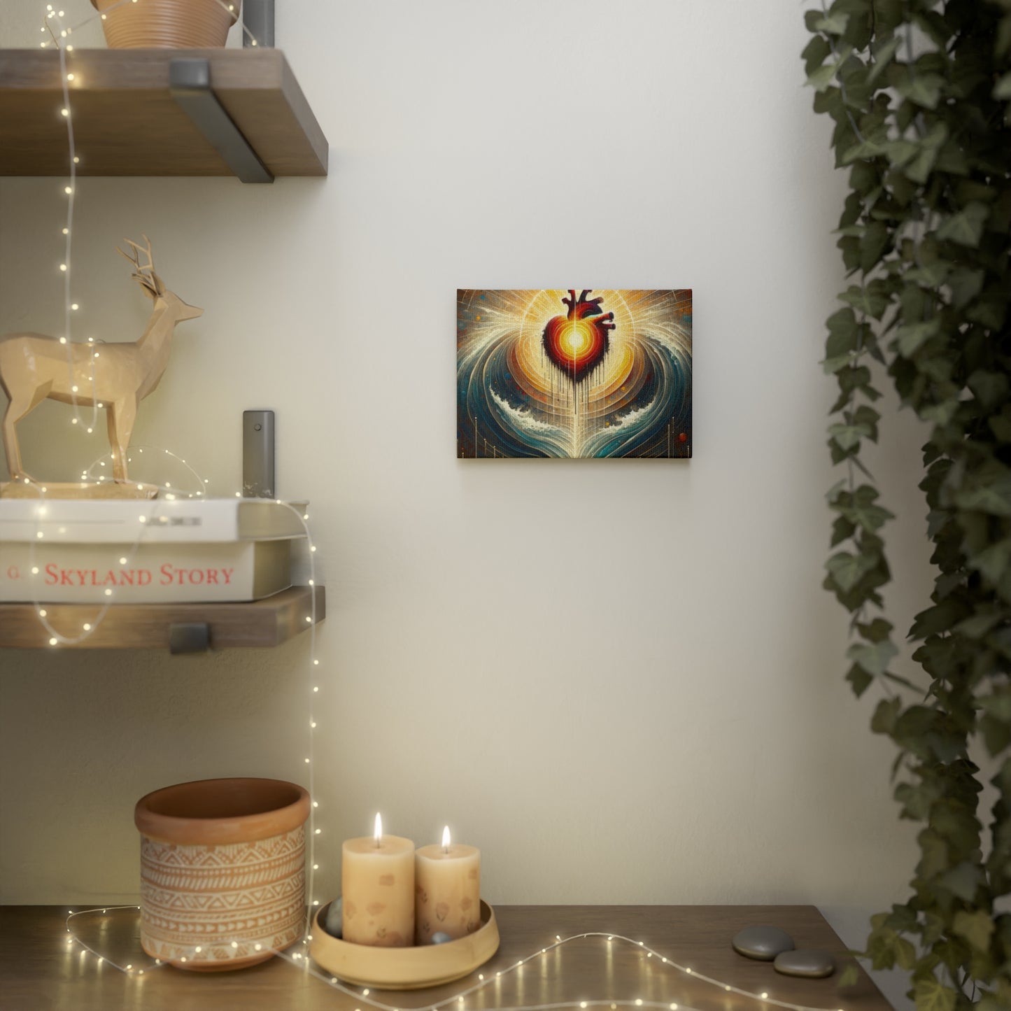 Awakened Heart Waves Canvas Photo Tile