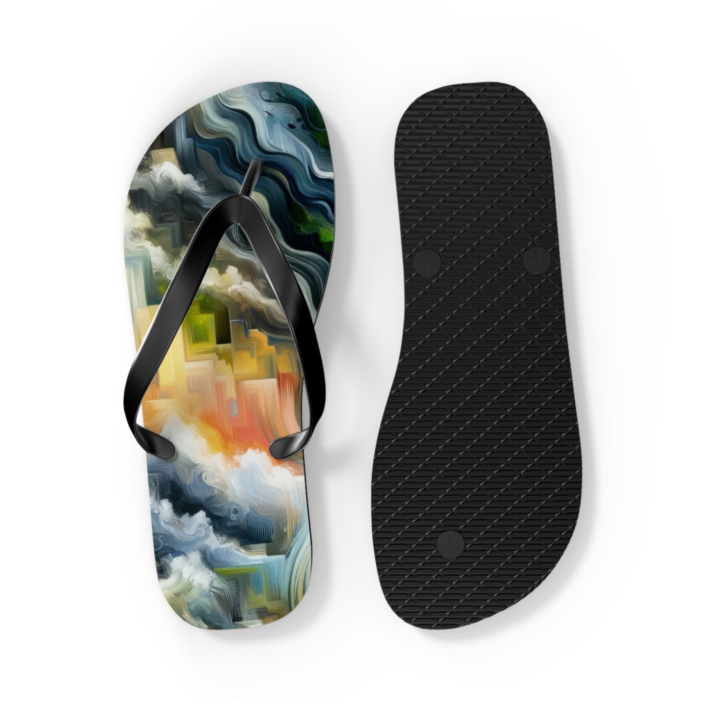 Eternal Digital Contrast Flip Flops