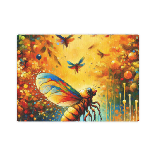 Seasonal Cicada Vibrance Canvas Photo Tile