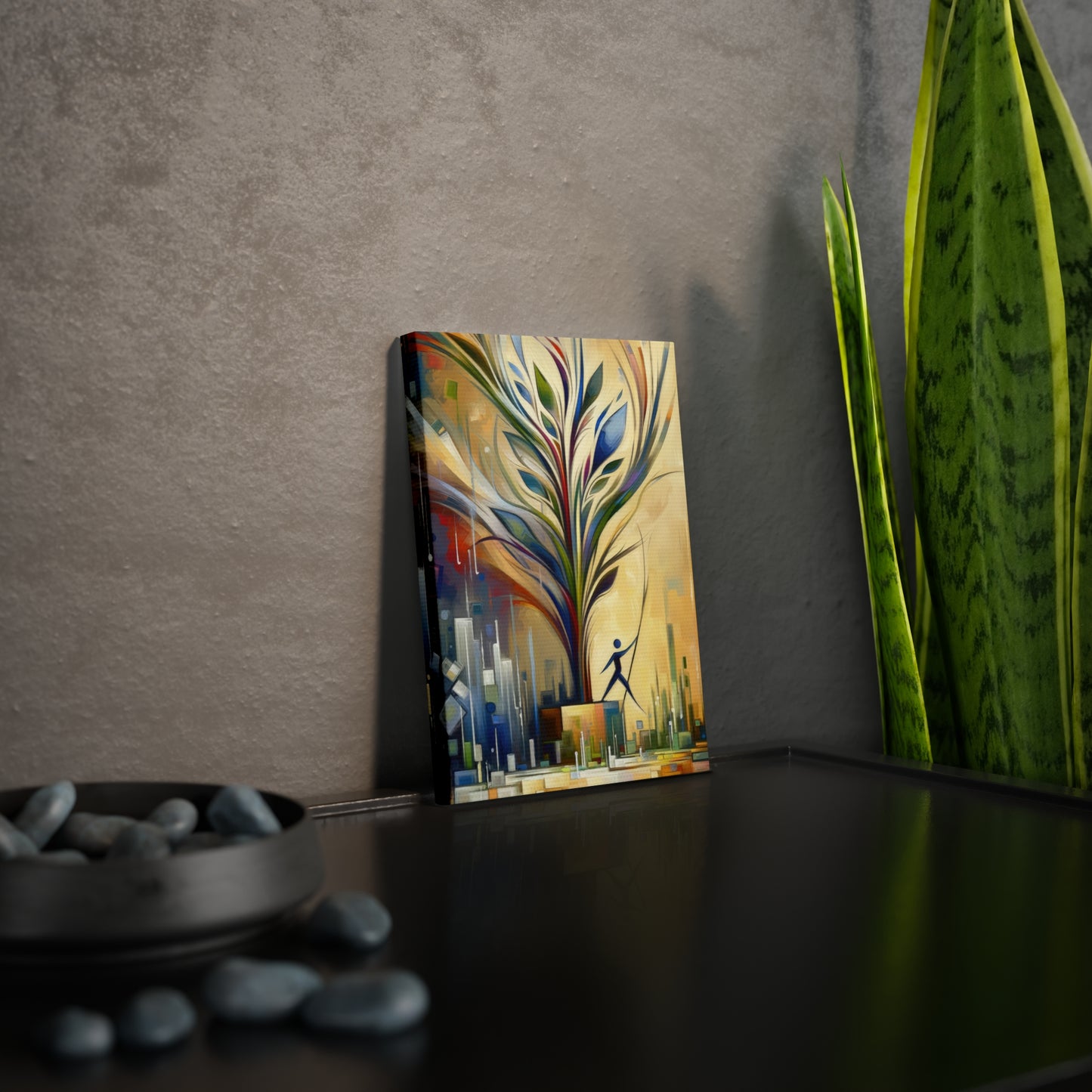 Pruning Distraction Tachism Canvas Photo Tile