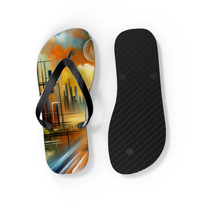 Digital Spiritual Journey Flip Flops